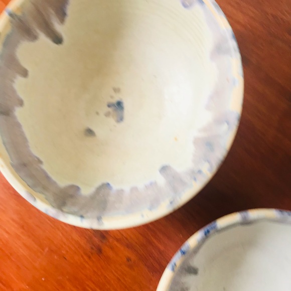 Trio of nesting Signed studio pottery Marion Dalton bowls - Picture 7 of 10
